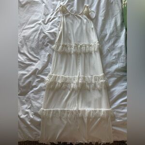 For Love & Lemons Cream Midi Dress